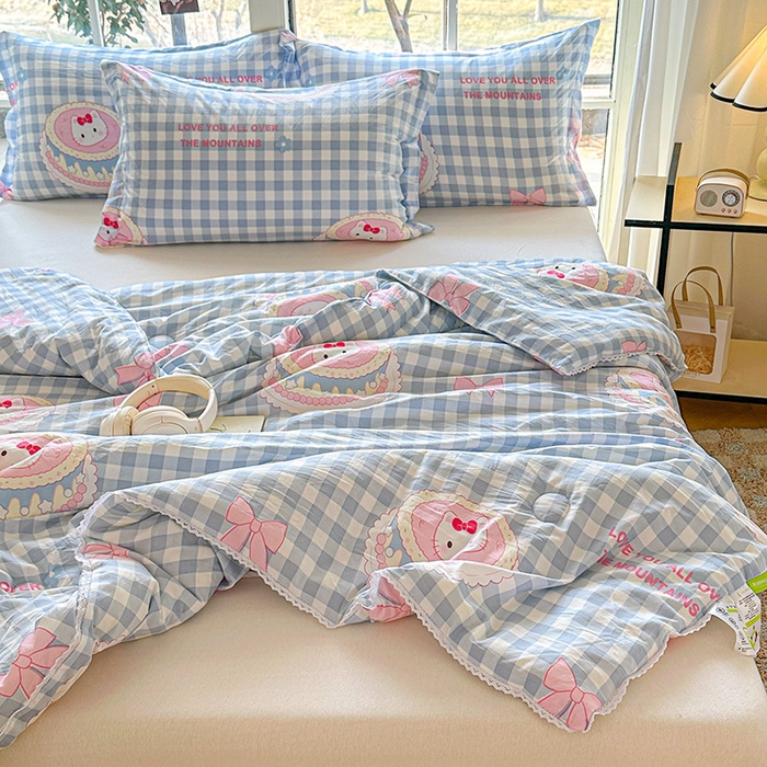 91家纺网 家纺一手货源 找家纺 （总）创优家纺 2025新款双层皱皱纱水洗棉夏被夏凉被空调被可机洗空调被子被芯棉被