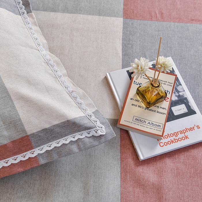 91家纺网 家纺一手货源 找家纺 慕绸家纺（原萌宝老粗布厂家） 2025新款老粗布老帆布空调软凉席原棉粗纱系列床单三件套 LOVE