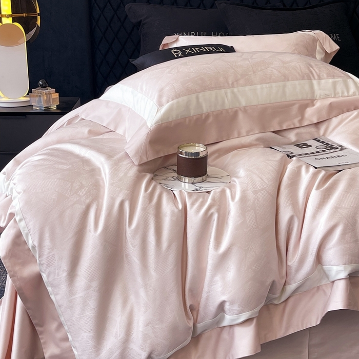 91家纺网 家纺一手货源 找家纺 （总）馨蕊家居 2025新款高精密天丝棉提花流金岁月系列四件套