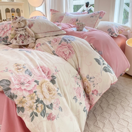 凌鼎 2025新款13070全棉印花款四件套 群芳争艳