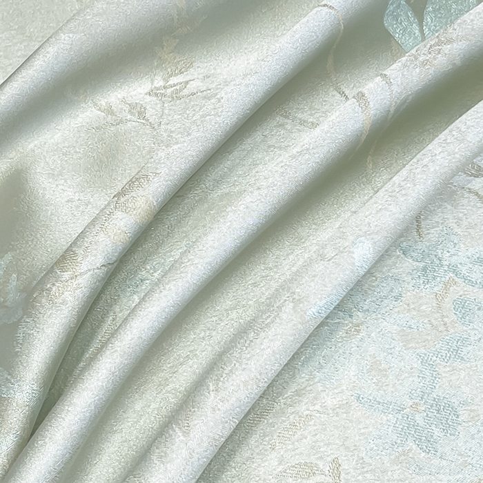 91家纺网 家纺一手货源 找家纺  2025夏季A类天丝棉贡缎提花四件套真丝全工艺丝滑裸睡长绒棉床单床笠轻奢风爆款床上用品 -尤朵 尤朵-绯绿