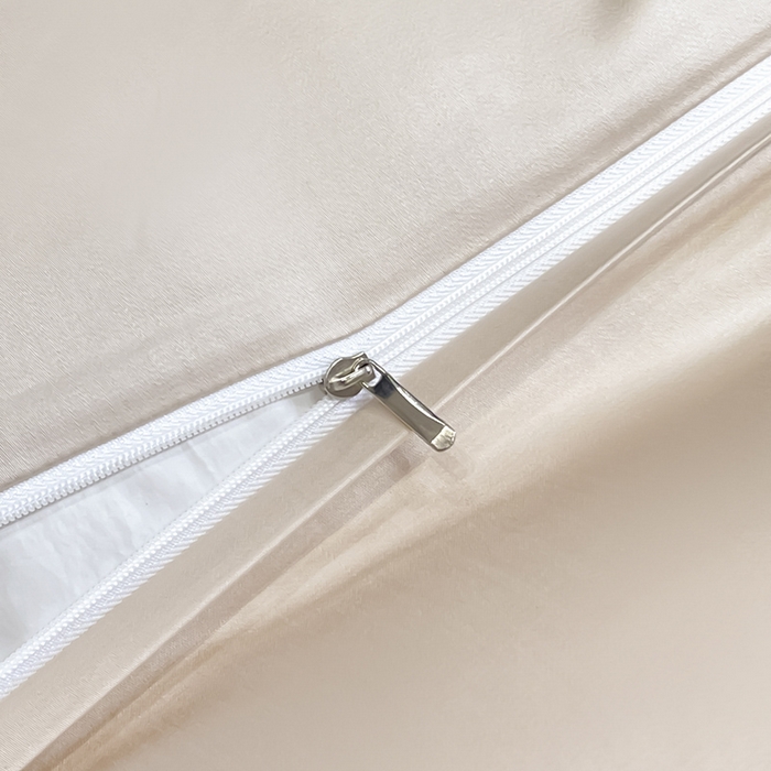 91家纺网 家纺一手货源 找家纺  2025夏季A类天丝棉贡缎提花四件套真丝全工艺丝滑裸睡长绒棉床单床笠轻奢风爆款床上用品 -尤朵 尤朵-柔杏