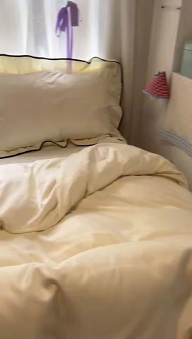 91家纺网 家纺一手货源 找家纺 （总）老K (原美阁） 2025新款夏季冰丝四件套韩版公主风水洗真丝被套四件套