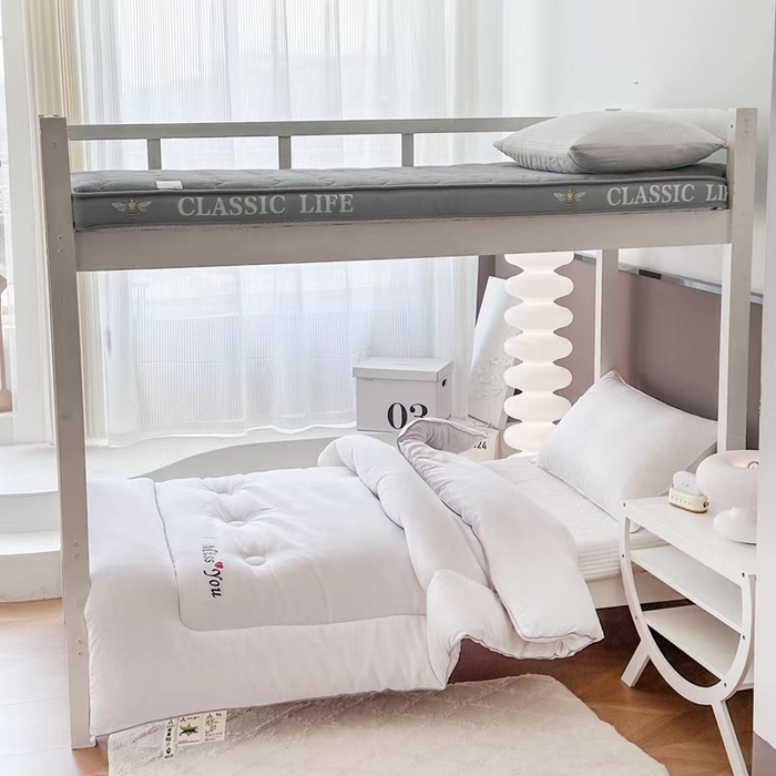 91家纺网 家纺一手货源 找家纺 （总）招财狼家纺 2025新款学生大礼包三件套被子床垫枕芯