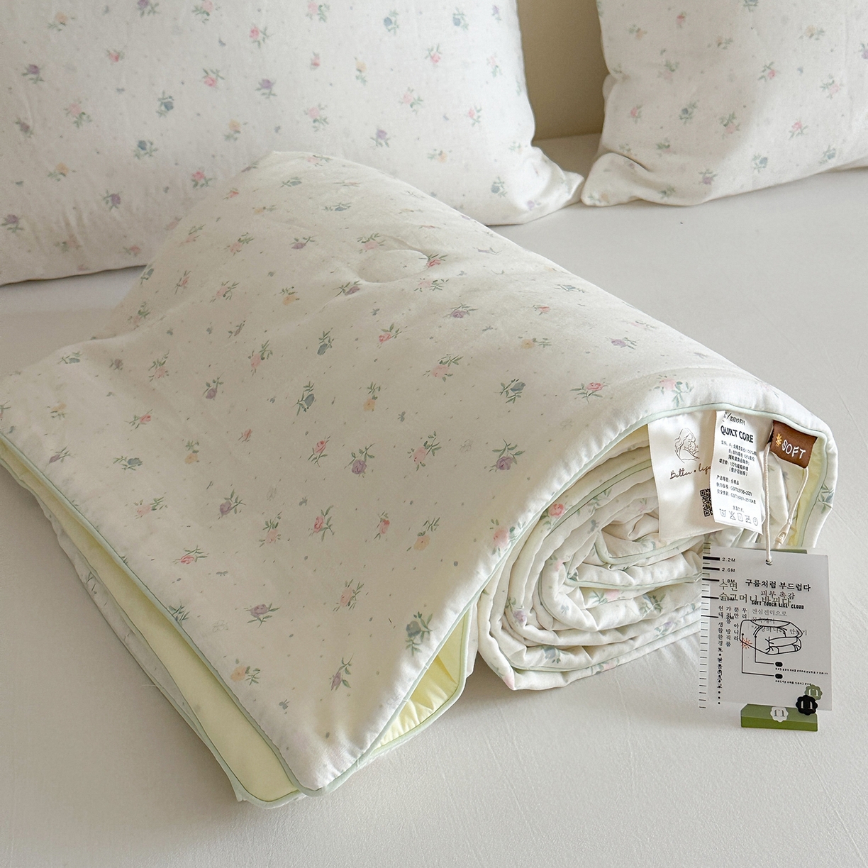 91家纺网 家纺一手货源 找家纺 麦伦家居 2025新品双层纱锦纶双面冰纱夏被系列 薄荷初夏