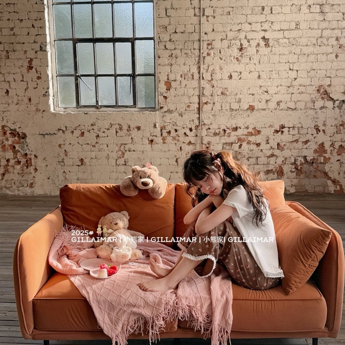 91家纺网 家纺一手货源 找家纺 （总）妍景家居生活馆 2025新款小熊家-油画小猫家居服