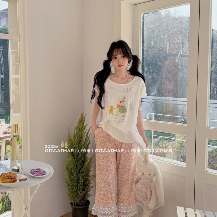 91家纺网 家纺一手货源 找家纺 （总）妍景家居生活馆 2025新款小熊家-小仙女家居服