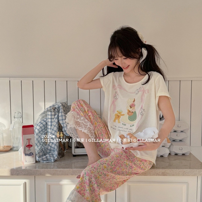 91家纺网 家纺一手货源 找家纺 （总）妍景家居生活馆 2025新款小熊家-小仙女家居服