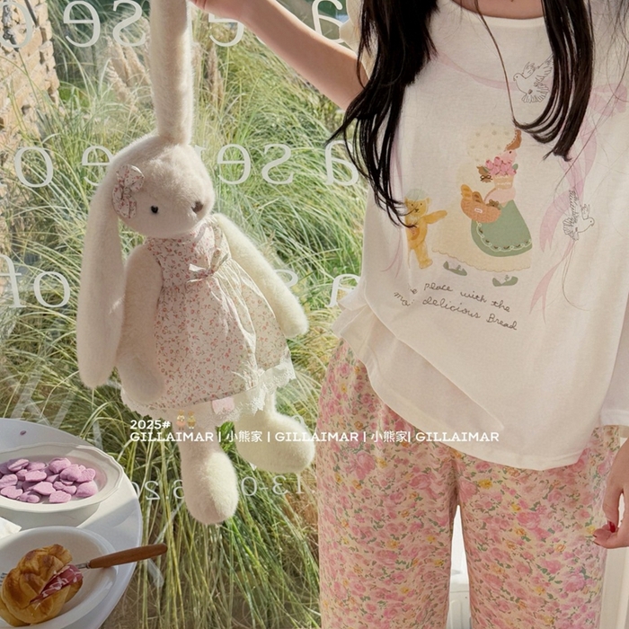 91家纺网 家纺一手货源 找家纺 （总）妍景家居生活馆 2025新款小熊家-小仙女家居服