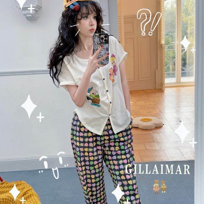 91家纺网 家纺一手货源 找家纺 （总）妍景家居生活馆 2025新款小熊家-开衫家居服-原田