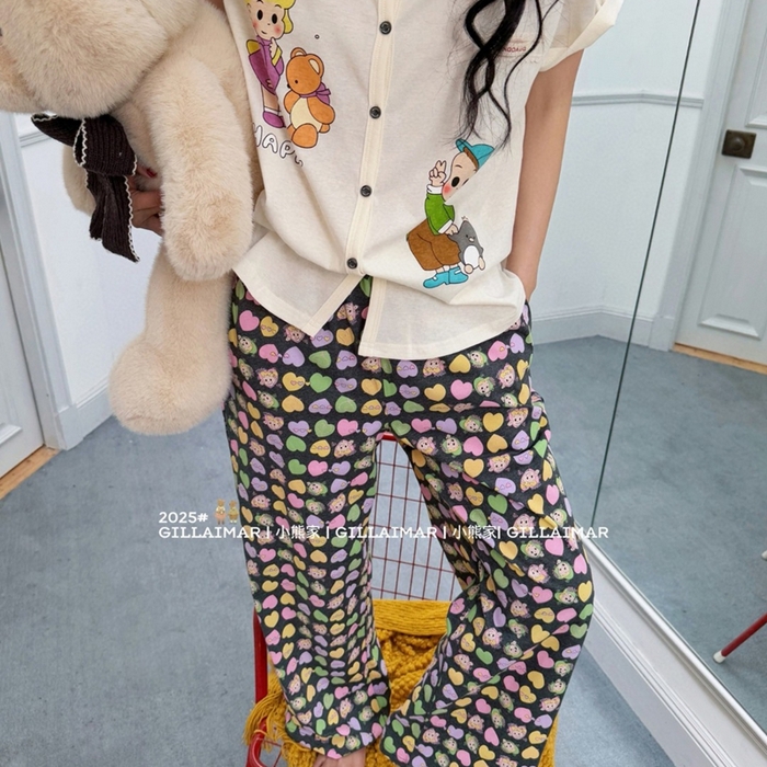 91家纺网 家纺一手货源 找家纺 （总）妍景家居生活馆 2025新款小熊家-开衫家居服-原田