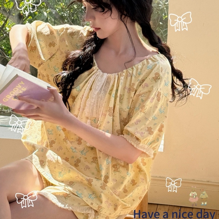 （总）妍景家居生活馆 2025新款小熊家-短裤家居服 小鹿