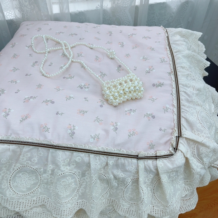 91家纺网 家纺一手货源 找家纺 暖居2025新款欧式浪漫多功能夏被 艾琳粉