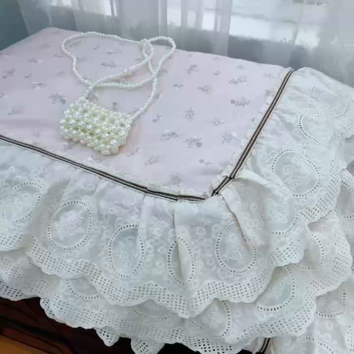 91家纺网 家纺一手货源 找家纺 暖居2025新款欧式浪漫多功能夏被 艾琳粉