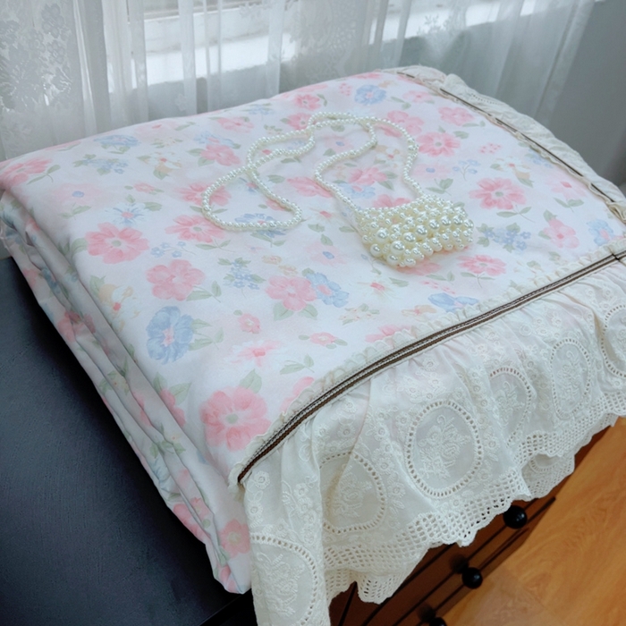 91家纺网 家纺一手货源 找家纺 暖居2025新款欧式浪漫多功能夏被 朝花夕拾