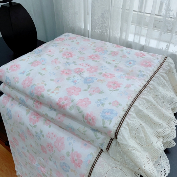 91家纺网 家纺一手货源 找家纺 暖居2025新款欧式浪漫多功能夏被 朝花夕拾