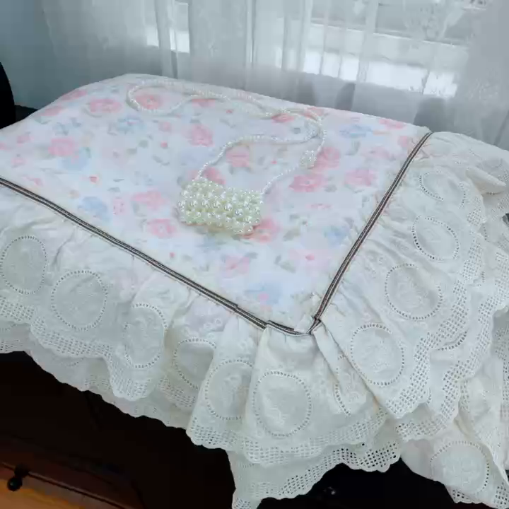 91家纺网 家纺一手货源 找家纺 暖居2025新款欧式浪漫多功能夏被 朝花夕拾