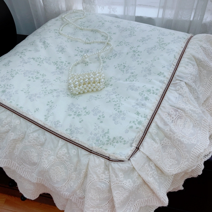 91家纺网 家纺一手货源 找家纺 暖居2025新款欧式浪漫多功能夏被 春风里绿