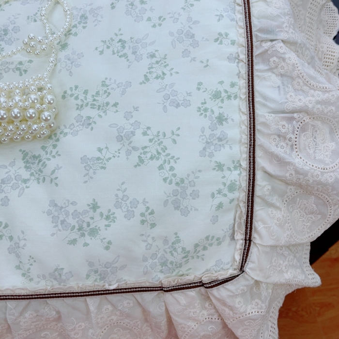 91家纺网 家纺一手货源 找家纺 暖居2025新款欧式浪漫多功能夏被 春风里绿