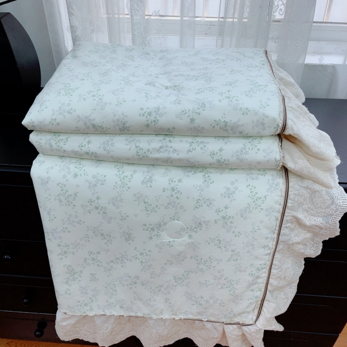 暖居2025新款欧式浪漫多功能夏被 春风里绿