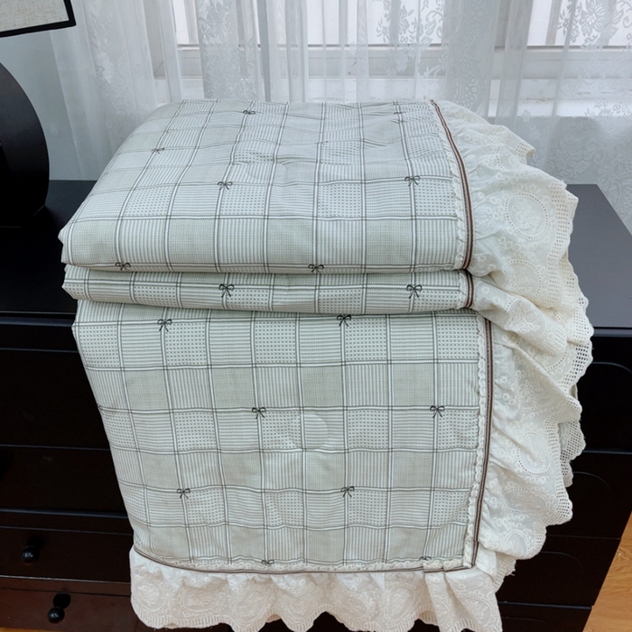 91家纺网 家纺一手货源 找家纺 暖居2025新款欧式浪漫多功能夏被 洛可可