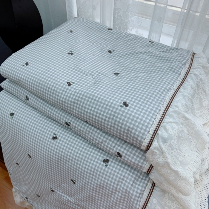 91家纺网 家纺一手货源 找家纺 暖居2025新款欧式浪漫多功能夏被 清甜蜜果