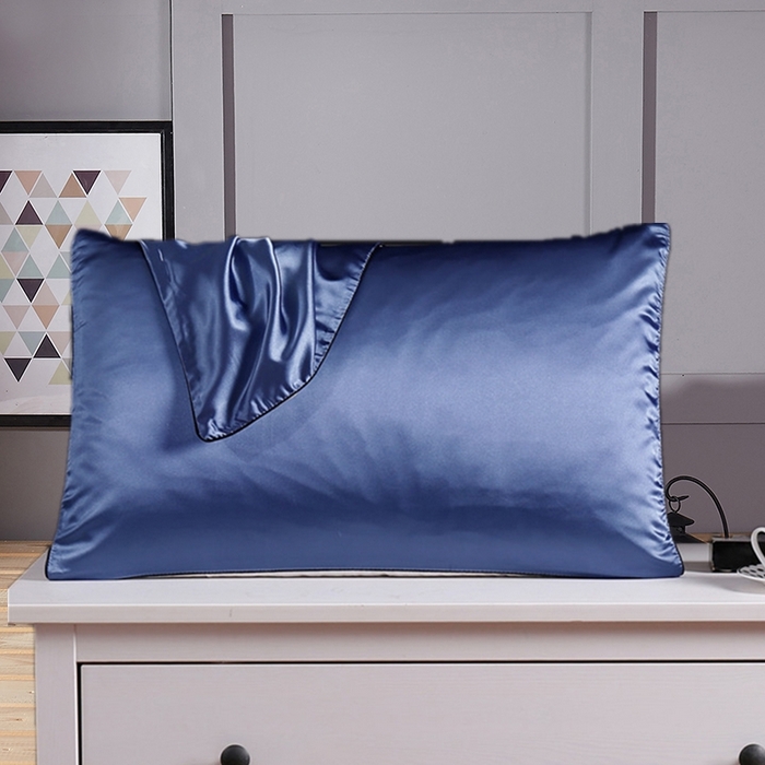 91家纺网 家纺一手货源 找家纺 （总）凯森家纺 2025夏季冰丝枕套天丝丝绸枕芯套高仿真丝蚕丝枕头套单人枕巾48x74cm