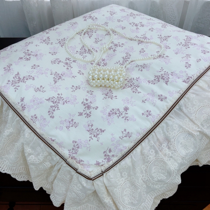 91家纺网 家纺一手货源 找家纺 暖居2025新款欧式浪漫多功能夏被 枝子紫色