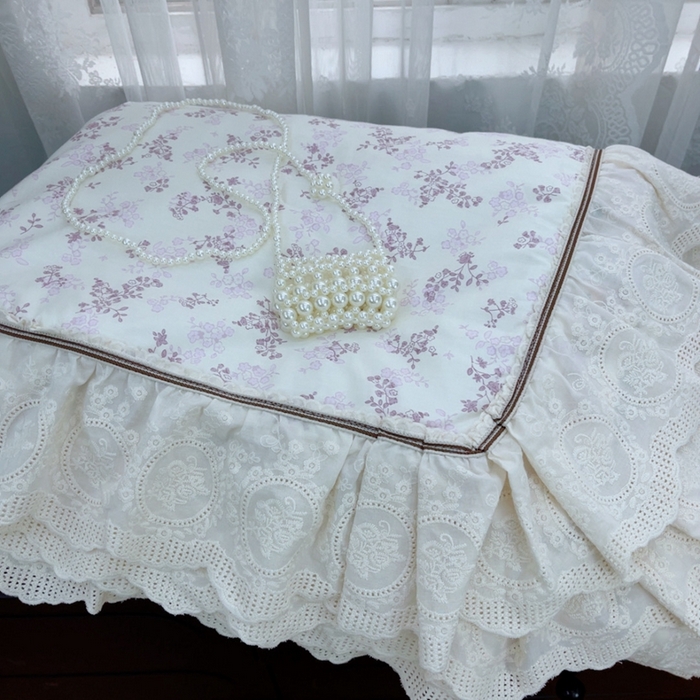 91家纺网 家纺一手货源 找家纺 暖居2025新款欧式浪漫多功能夏被 枝子紫色