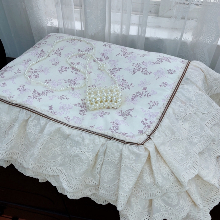 91家纺网 家纺一手货源 找家纺 暖居2025新款欧式浪漫多功能夏被 枝子紫色