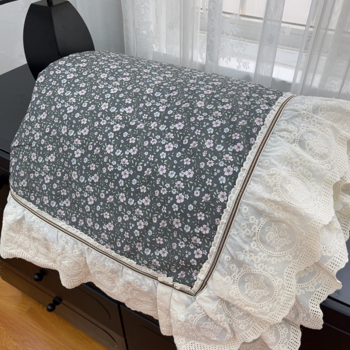 91家纺网 家纺一手货源 找家纺 暖居2025新款欧式浪漫多功能夏被 竺蓝