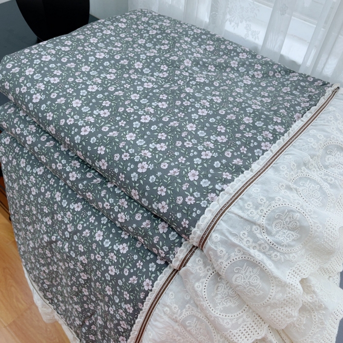 91家纺网 家纺一手货源 找家纺 暖居2025新款欧式浪漫多功能夏被 竺蓝