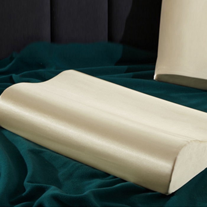 91家纺网 家纺一手货源 找家纺 凯森家纺 夏季双面冰丝乳胶枕套记忆枕枕芯套成人40x60儿童50x30cm 立体米黄