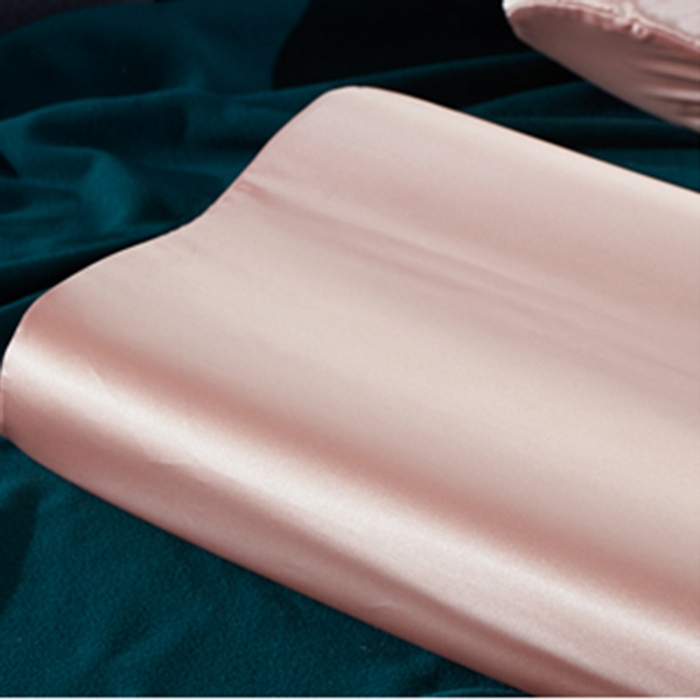 91家纺网 家纺一手货源 找家纺 凯森家纺 夏季双面冰丝乳胶枕套记忆枕枕芯套成人40x60儿童50x30cm 立体玉色