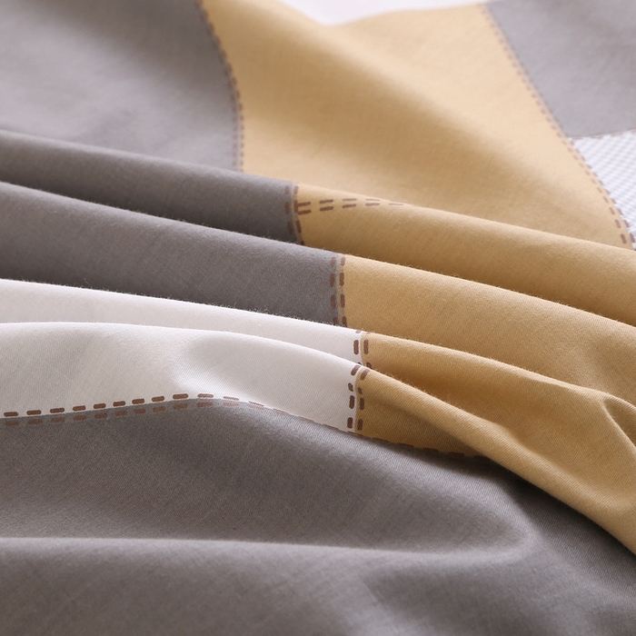 91家纺网 家纺一手货源 找家纺 凯森家纺 133x72学生全棉三件套床单款上下铺宿舍六件套纯棉被套 索格-咖