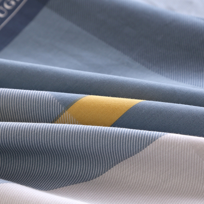 91家纺网 家纺一手货源 找家纺 凯森家纺 133x72学生全棉三件套床单款上下铺宿舍六件套纯棉被套 卡乐-蓝