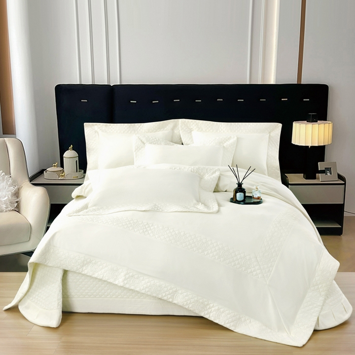 91家纺网 家纺一手货源 找家纺 （总）OL家纺2025新款轻奢风氧乐棉床盖夹棉防滑四件套