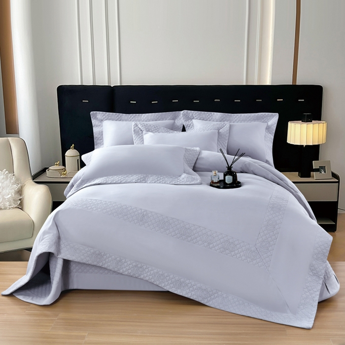 91家纺网 家纺一手货源 找家纺 （总）OL家纺2025新款轻奢风氧乐棉床盖夹棉防滑四件套