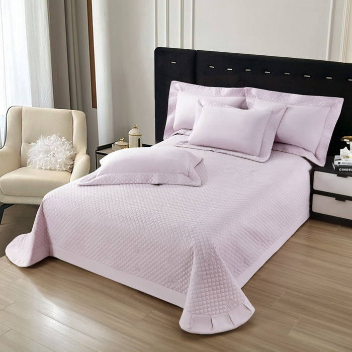 91家纺网 家纺一手货源 找家纺 （总）OL家纺2025新款轻奢风氧乐棉床盖夹棉防滑四件套