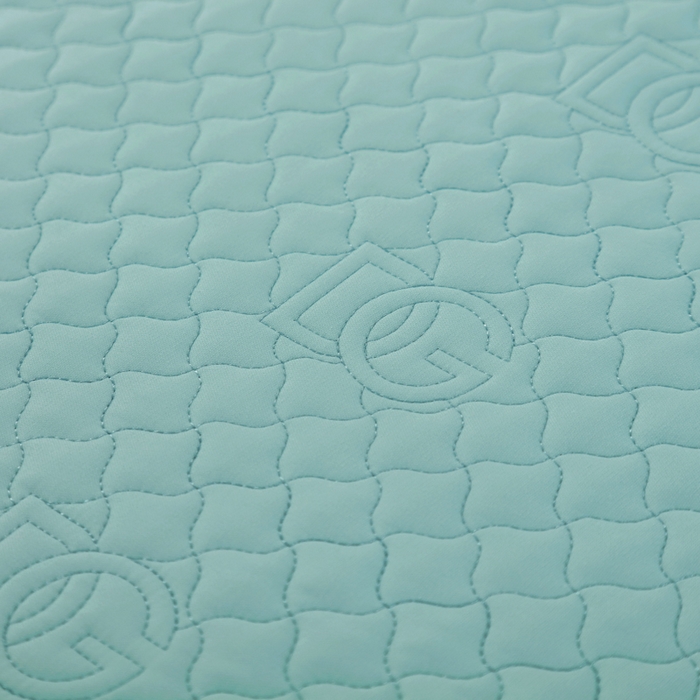 91家纺网 家纺一手货源 找家纺 OL家纺2025新款轻奢风氧乐棉床盖夹棉防滑四件套 华尔兹--湖兰