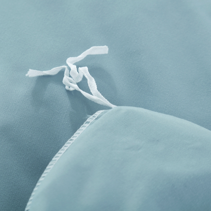 91家纺网 家纺一手货源 找家纺 OL家纺2025新款轻奢风氧乐棉床盖夹棉防滑四件套 华尔兹-蓝色