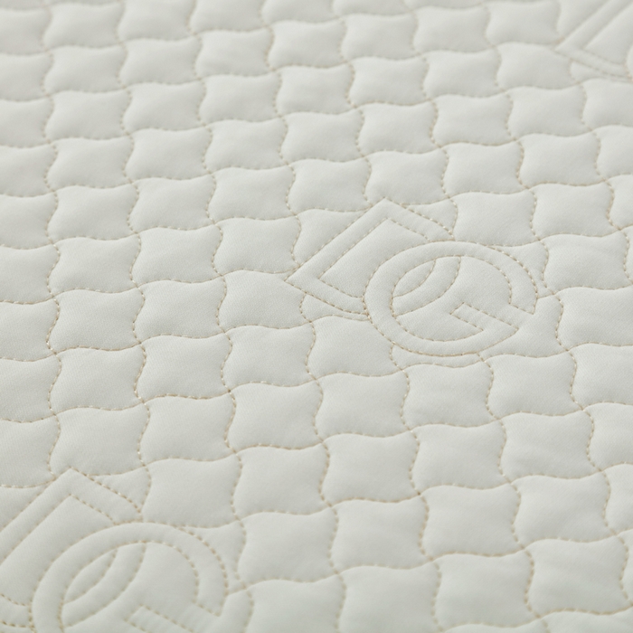 91家纺网 家纺一手货源 找家纺 OL家纺2025新款轻奢风氧乐棉床盖夹棉防滑四件套 华尔兹-米白