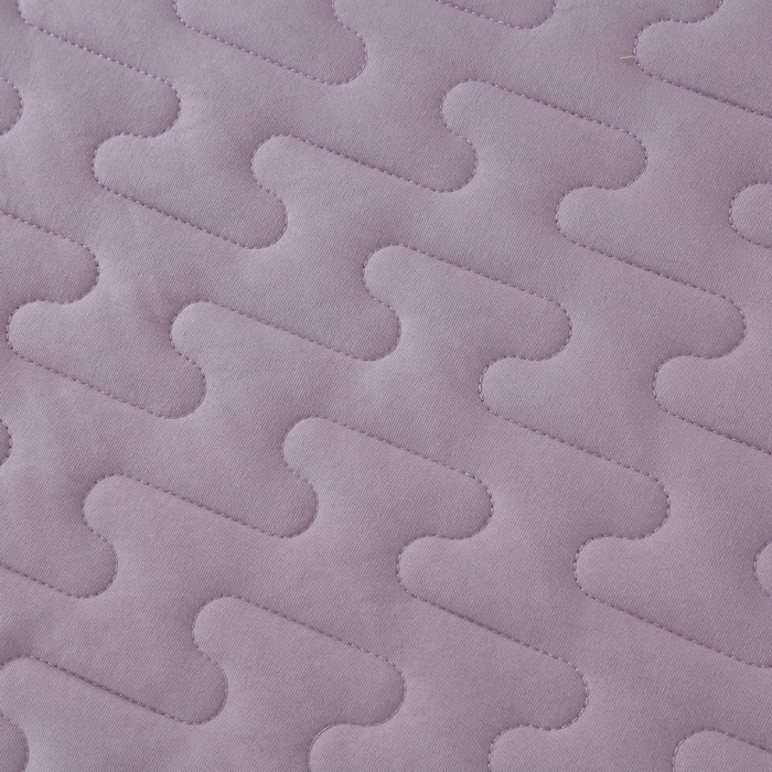 91家纺网 家纺一手货源 找家纺 OL家纺 2025春夏新款轻奢风针织云棉床盖夹绵防滑床盖款四件套 紫色