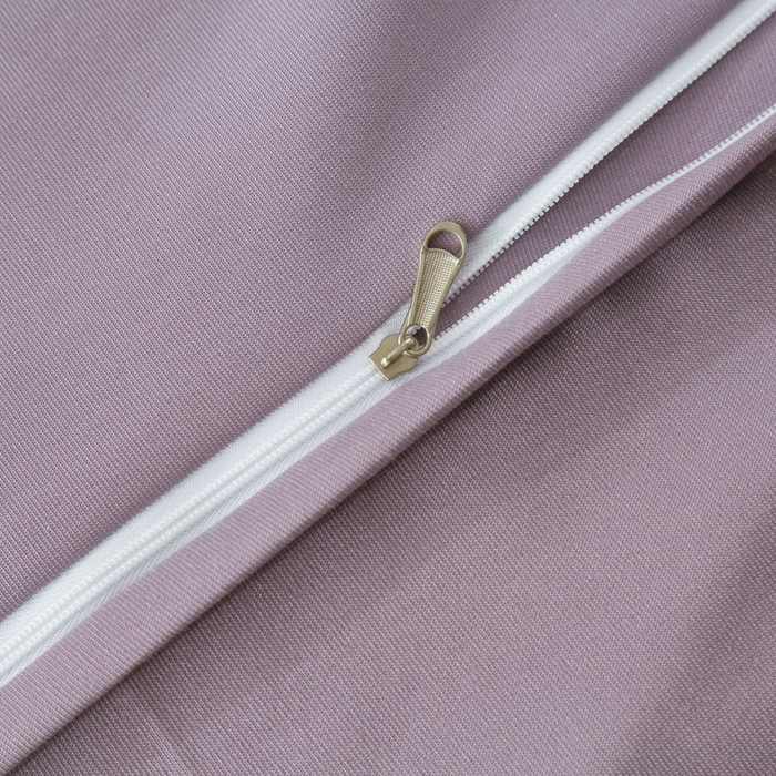 91家纺网 家纺一手货源 找家纺 OL家纺 2025春夏新款轻奢风针织云棉床盖夹绵防滑床盖款四件套 紫色