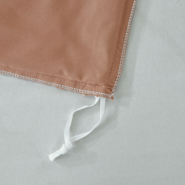 91家纺网 家纺一手货源 找家纺 OL家纺 2025春夏新款轻奢风针织云棉床盖夹绵防滑床该款四件套 豆沙