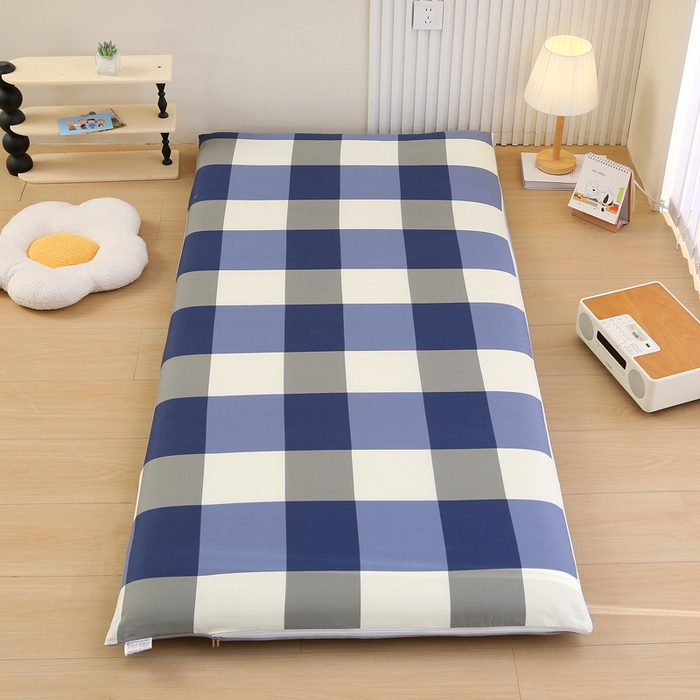 91家纺网 家纺一手货源 找家纺 （总）凯森家纺 2025新款13372全棉床垫套学生床笠套单品褥子套懒人垫子套90x190学生上下铺宿舍寝室