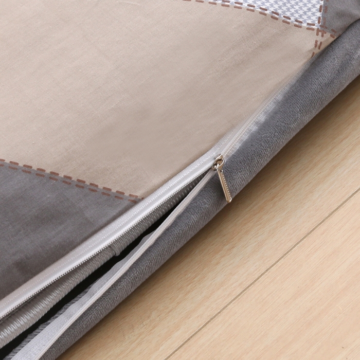 91家纺网 家纺一手货源 找家纺 凯森家纺 2025新款13372全棉床垫套学生床笠套单品褥子套懒人垫子套90x190学生上下铺宿舍寝室 索格-咖