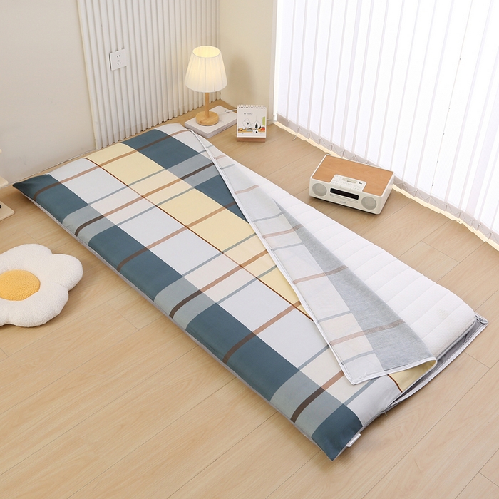 91家纺网 家纺一手货源 找家纺 凯森家纺 2025新款13372全棉床垫套学生床笠套单品褥子套懒人垫子套90x190学生上下铺宿舍寝室 卡丽尔