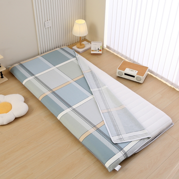 91家纺网 家纺一手货源 找家纺 凯森家纺 2025新款13372全棉床垫套学生床笠套单品褥子套懒人垫子套90x190学生上下铺宿舍寝室 格兰特