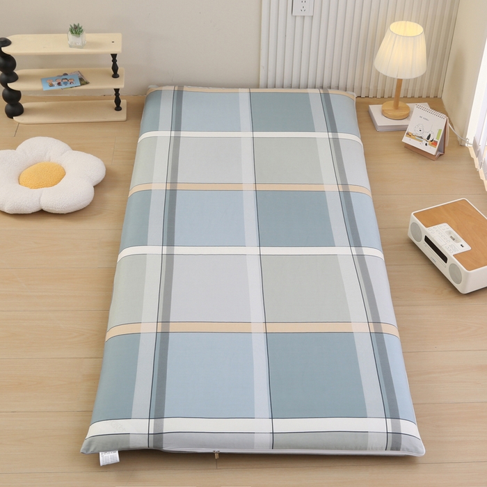 91家纺网 家纺一手货源 找家纺 凯森家纺 2025新款13372全棉床垫套学生床笠套单品褥子套懒人垫子套90x190学生上下铺宿舍寝室 格兰特